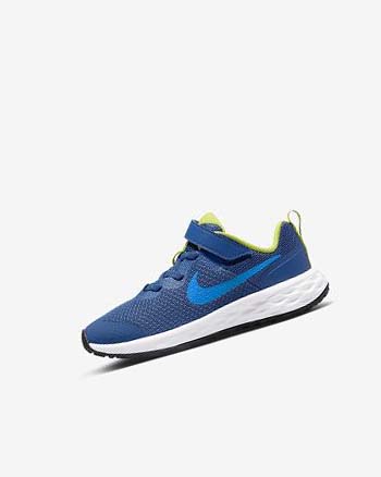 Nike Revolution 6 Azul Marino Verdes Azules | MX 2602